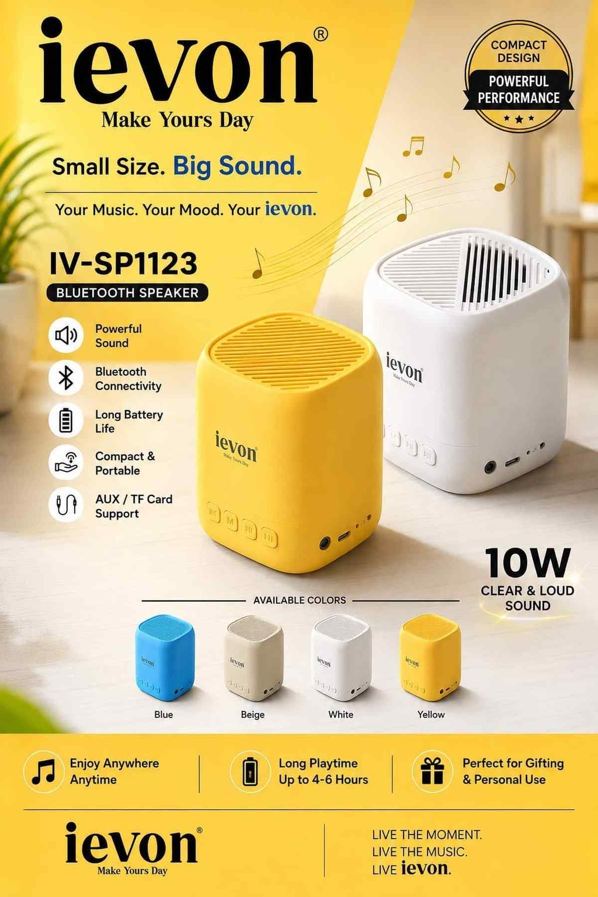 IEVON BLUTOOTH SPEAKER  10W