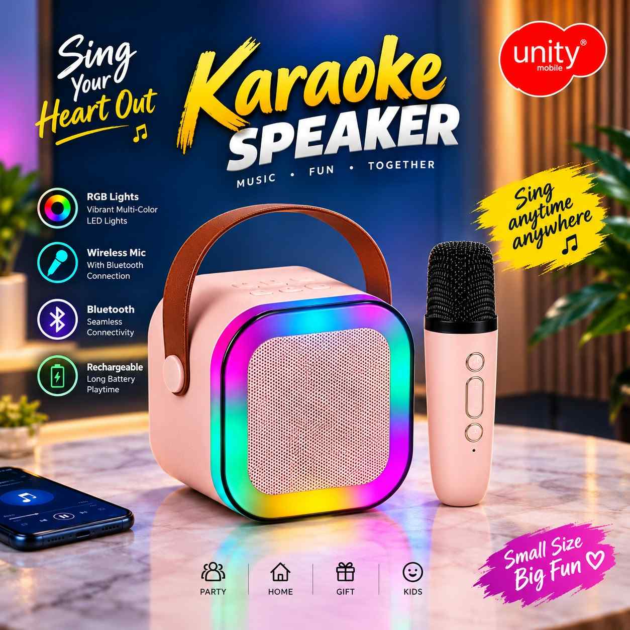 BLUETOOTH SPEAKER WITH MIC